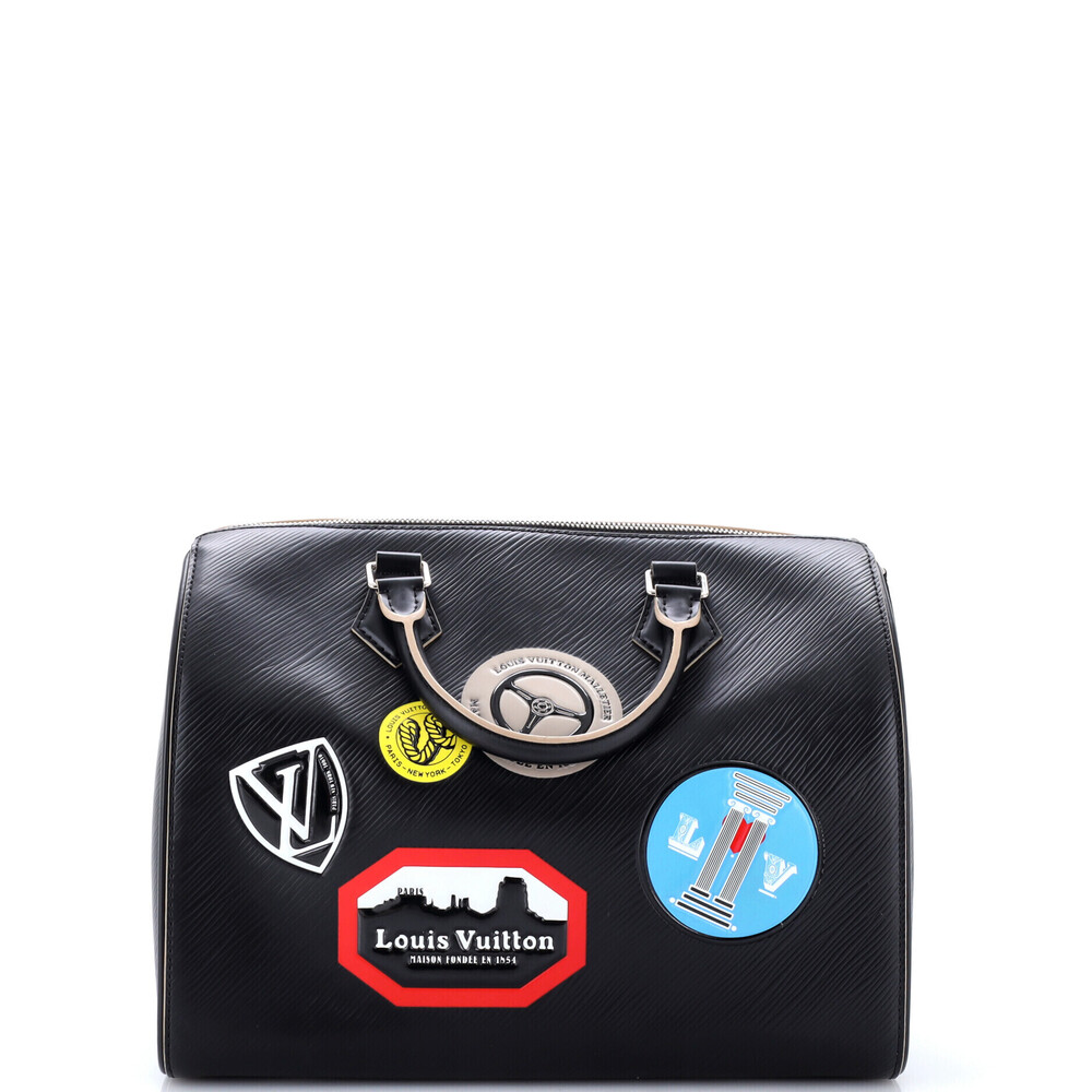 Louis Vuitton 30 Speedy Handbag Limited Edition World Tour Epi Leather